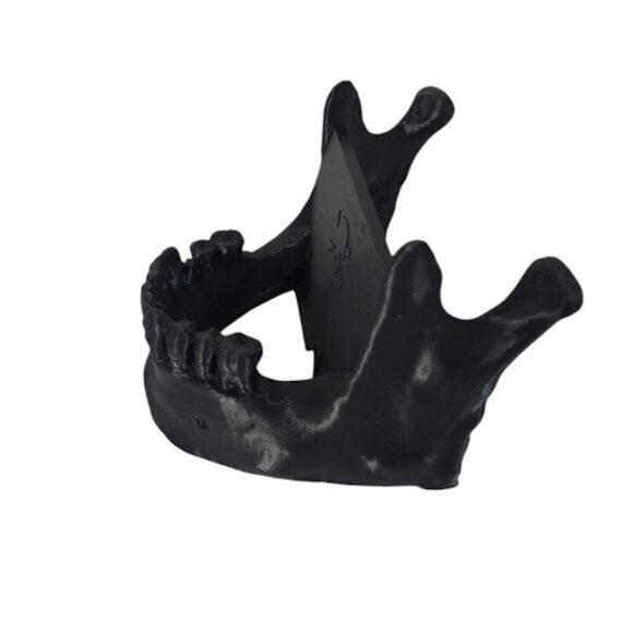 Skull Jaw bone phone and tablet stand. 3D printed jaw bone tablet and phone hold - Picture 4 of 5